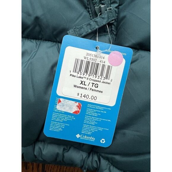 Columbia Women’s Pike Lake II Cropped Jacket Size X-Large NWT $140 Retail - Picture 6 of 10